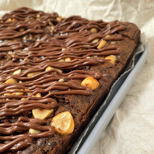 Roasted Hazelnut Nutella® Brownies